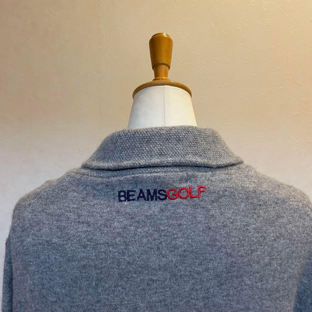 【美品】ビームスゴルフ BEAMS GOLF ニットセーター グレー系 XL