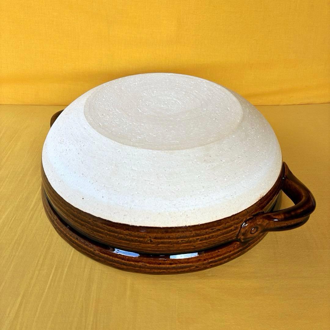 土鍋伊賀焼10.5号深鍋アメ釉