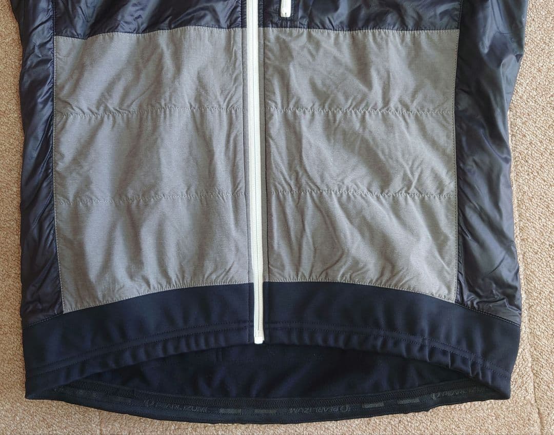 PEARL IZUMI ウィンドブレーカー 黒/グレー　Lサイズ