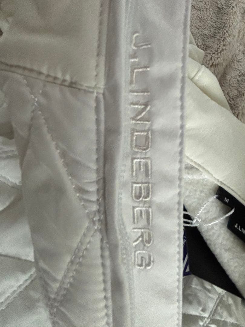 J.LINDEBERG ホワイト キルティングジャケット ゴルフM