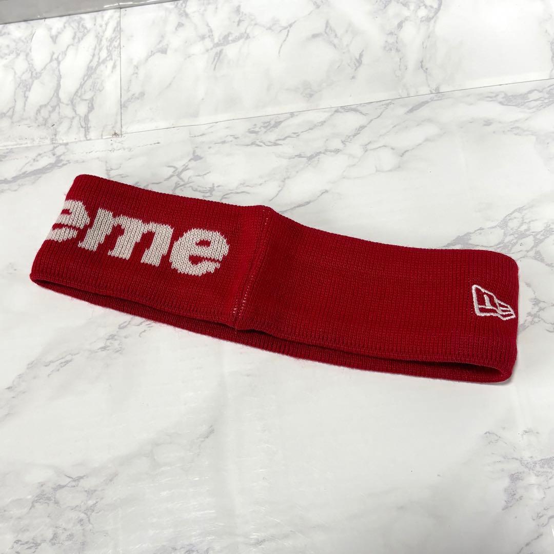 y032614 Supreme×NEW ERA ヘッドバンド　ビッグロゴ18AW